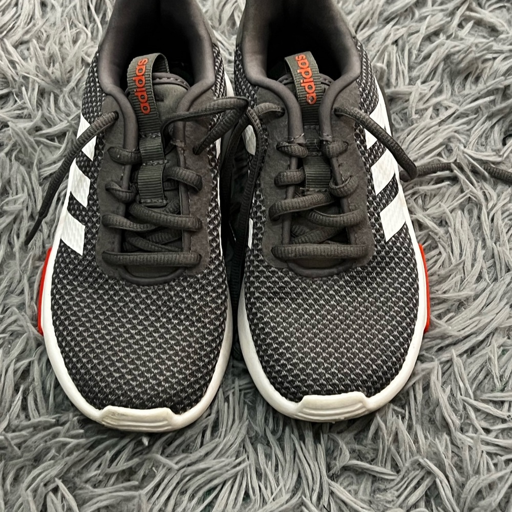 Adidas Kids Black and White Sneakers